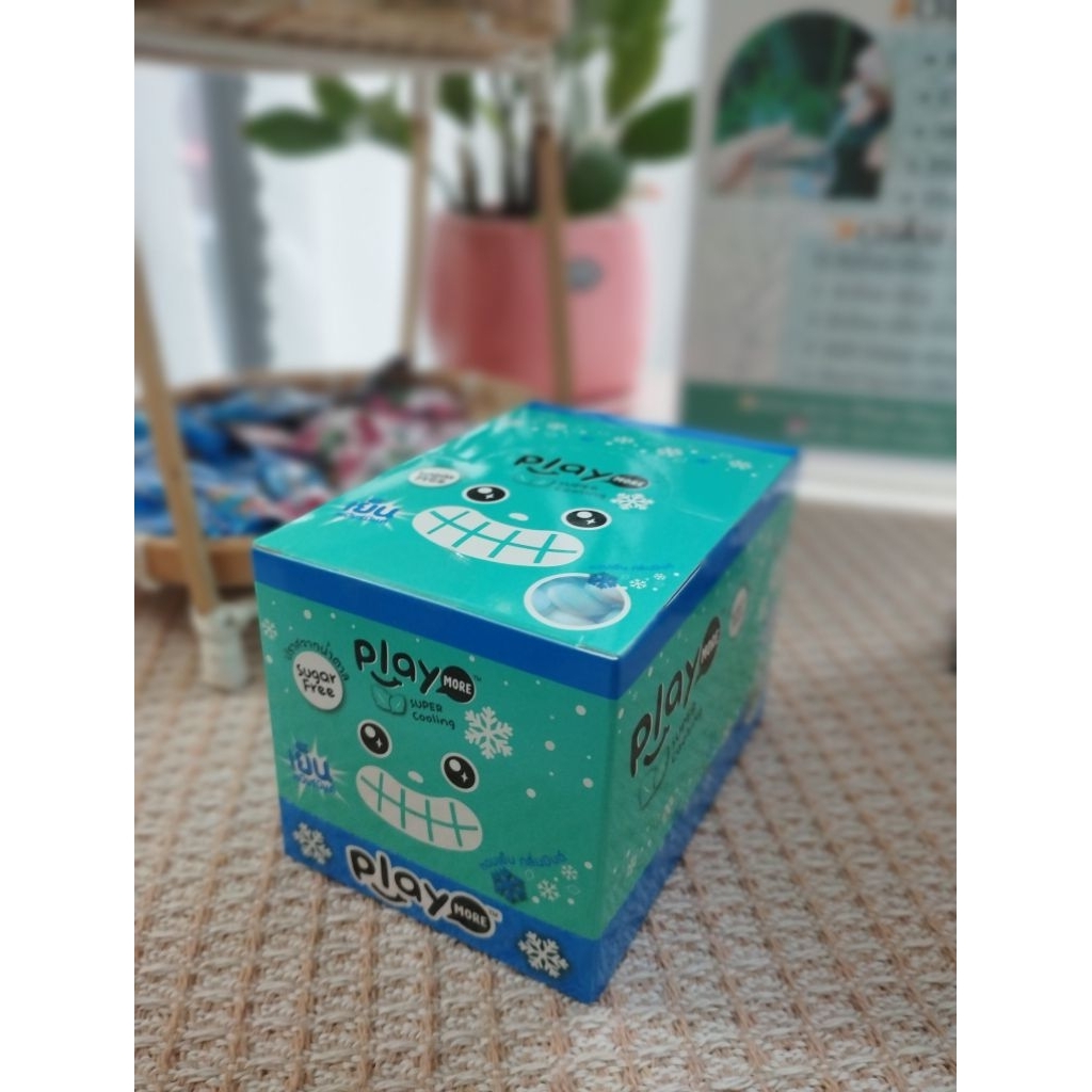 Kẹo the không đường playmore 22g vị bạc hà