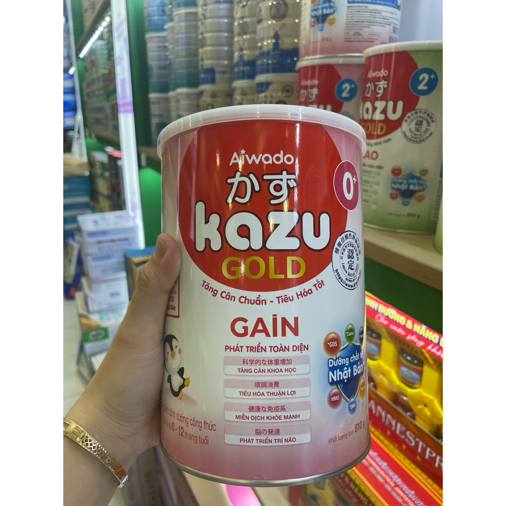 Sữa Kazu gain gold 0+ 810g