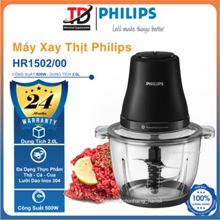 Máy Xay Thịt Philips Hr1502/00, 2 Lít - 500W, Hàng Chính Hãng