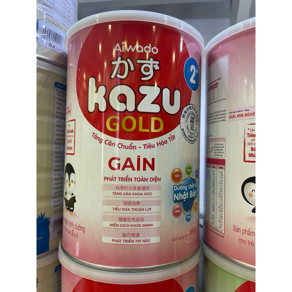Sữa Kazu Gain gold 2+ 810g