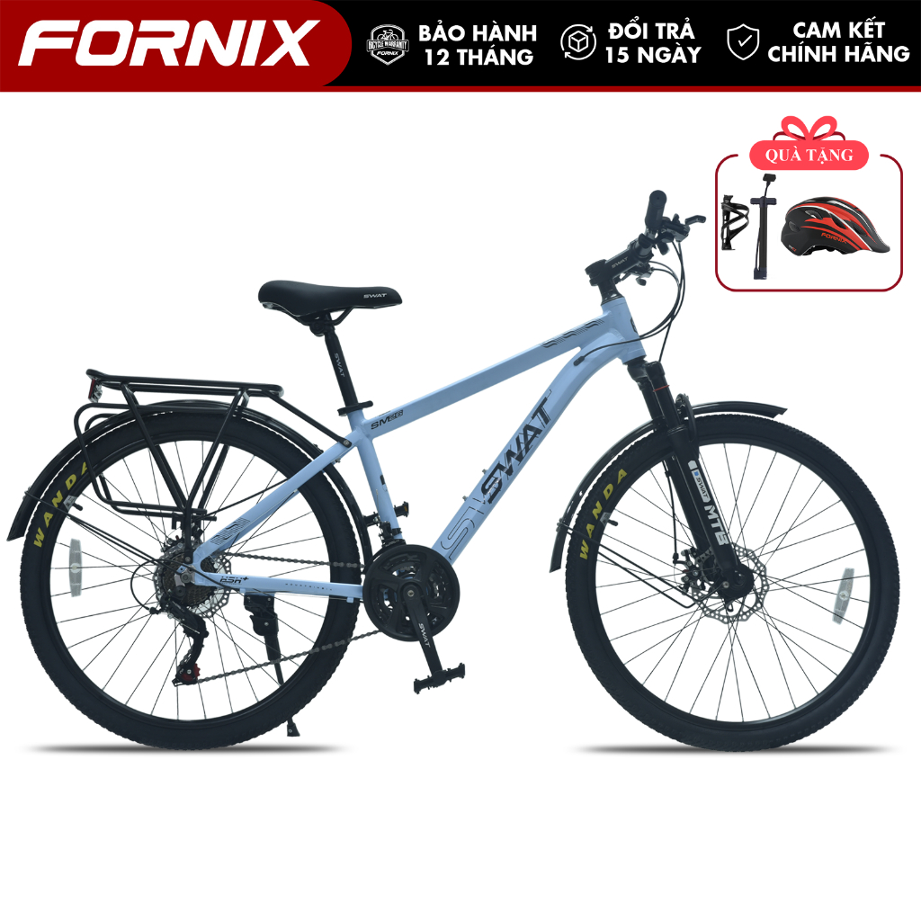 Xe Đạp Địa Hình SWAT SM26 Khung Nhôm Vòng Bánh 26 Inch Bộ Truyền Động 21 Tốc Độ 3 Đĩa 7 Líp