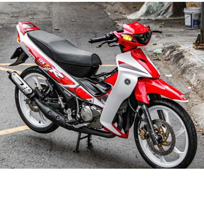 Tem rời Yaz 125ZR trắng đỏ - tem không bay màu