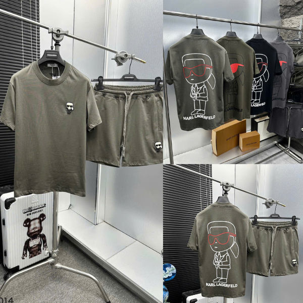 Bộ cộc Nam Mùa Hè Màu Rêu Chất Cotton Cao Cấp - Bộ Cộc Hè Fen Di Họa Tiết In Hình Người Siêu Đẹp