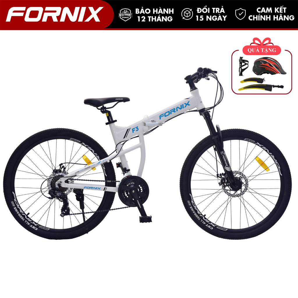 Xe Đạp Gấp Gọn FORNIX F3 Khung Nhôm Vòng Bánh 26 Inch Bộ Truyền Động 21 Tốc Độ 3 Đĩa 7 Líp