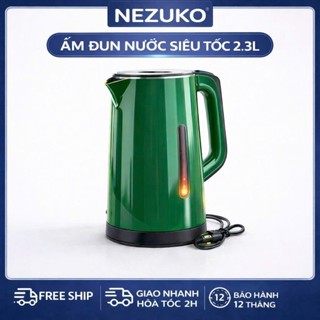 Ấm Siêu Tốc 2 Lớp Vicente- Ấm Đun Nước Siêu Tốc Công Suất Lớn 1500W Dung Tích 2.5L