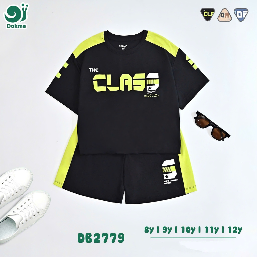 (8-12Y) Bộ Cộc Tay Thể Thao Bé Trai DOKMA DB2065 DB2642 DB2643 DB3028 DB2779