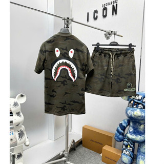 Bộ Cộc Nam Mùa Hè In hình Cá Mập Chất Cotton Cao Cấp - Bộ Cộc Hè Mape In Hình Cá Mập Siêu Đẹp