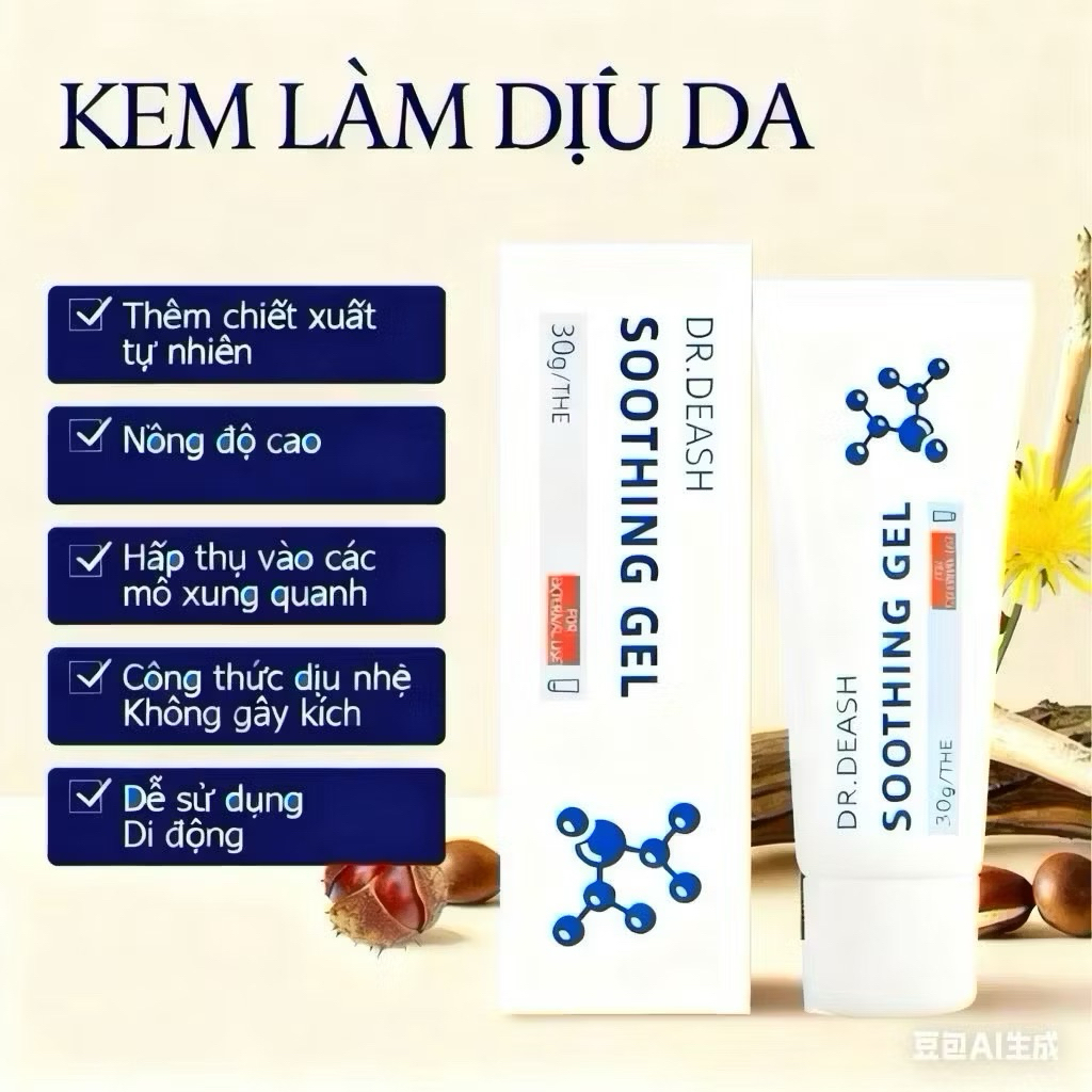 [ Chính Hãng ] Gel làm dịu da Dr. Deash Soothing làm dịu da tức thì, giảm cảm giác khô căng, giúp dưỡng ẩm da-yennhishop