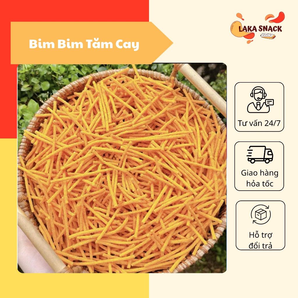 Tăm Que Cay Giòn Tan, Bim Bim Que Cay Tuổi Thơ | Laka Snack