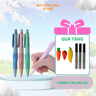 Combo 3 Bút chì cá heo định vị tay cầm cho bé chuẩn bị vào lớp 1, ngòi 2B, cầm bút không gây đau tay