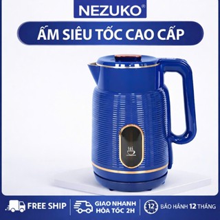 Ấm Siêu Tốc Cao Cấp 2 Lớp Chống Bỏng Tự Ngắt Công Xuất 1500W Vicente V86