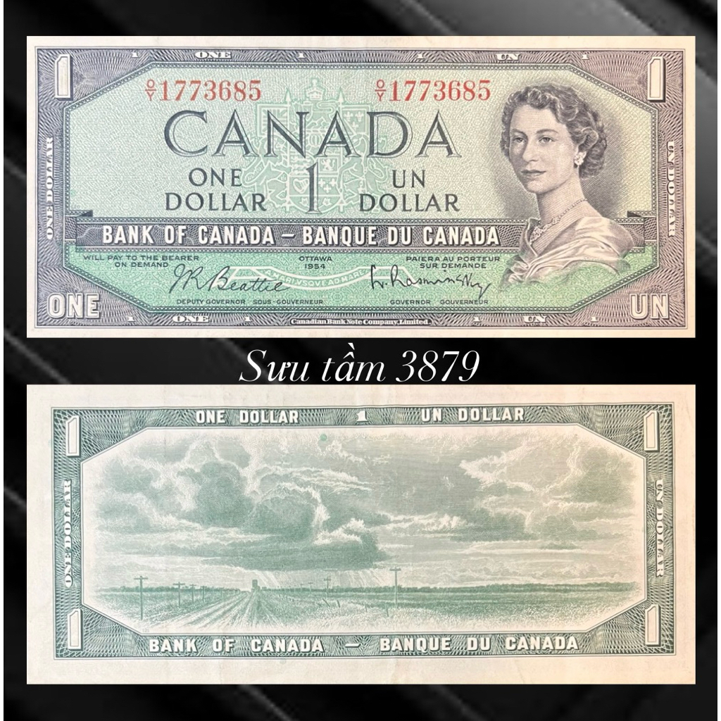 sưu tầm châu mỹ xưa : 1 Canada xưa 1954 sưu tầm quà tặng mới 96%