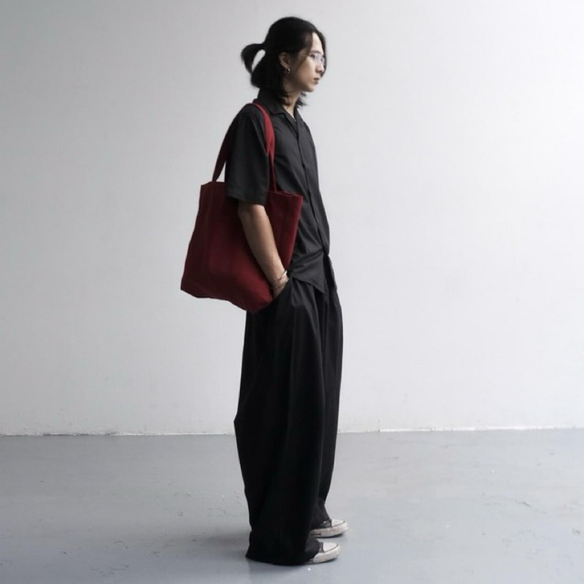 [16H Dailywear] Set Áo sơmi vải gỗ và Quần ống rộng kaki