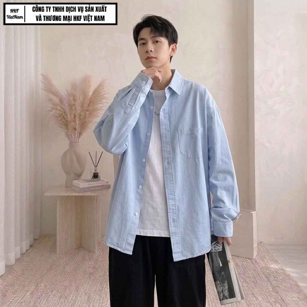 ÁO JEANS NAM STT03 TAY DÀI HKF VIỆT NAM