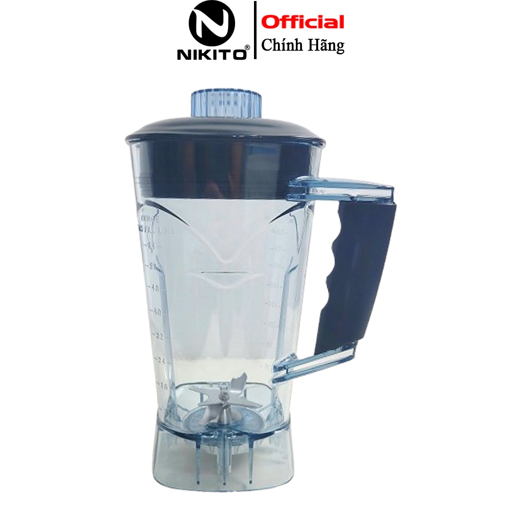 Cối máy xay sinh tố công nghiệp NIKITO 2,5L dùng cho máy 4500w nhựa ABS siêu bền bảo hành 12 tháng -