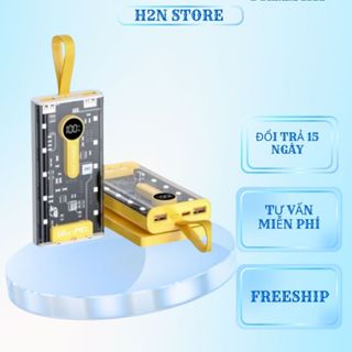 Sạc Dự Phòng Trong Suốt 20000mAh TZ66 Với 2 Cổng Sạc Nhanh 22.5w và PD 20W Màn Hình LED Cực Đẹp ( Giá Rẻ )