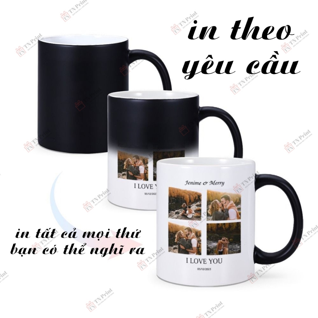 [IN HOẢ TỐC-MUA NHIỀU GIẢM GIÁ] Cốc đổi màu, ly ma thuật, in theo yêu cầu, in ảnh, logo, slogan, mem