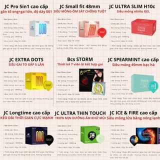 Combo 10 hộp Bao cao su bi STORM Bcs 7 bi lớn có gai toàn thân Tăng khoái cảm  Codomi
