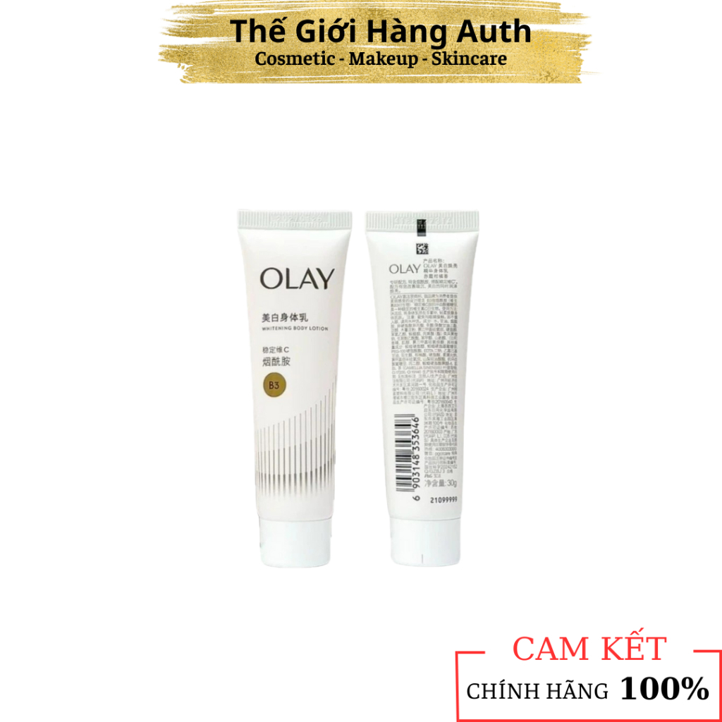 Dưỡng Thể OLAY Body B3 Vitamin-C Whitening Radiance - Tuýp_30ML