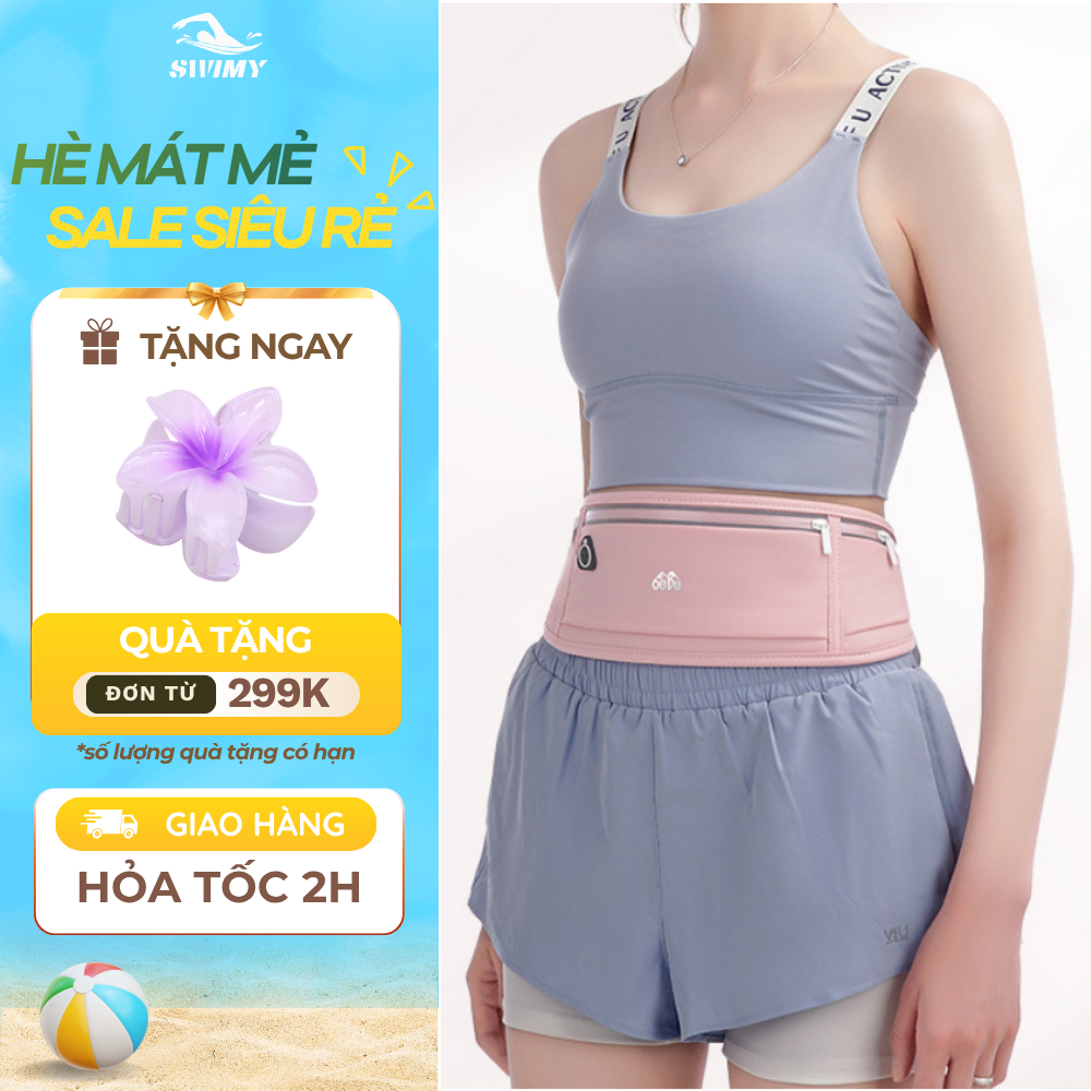 [K123] Túi đai đeo hông thể thao, túi đựng điện thoại chạy bộ, chống nước có thể điều chỉnh SWIMY