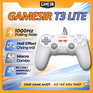 Tay cầm cắm dây GameSir T3 LITE – HE Hall Effect, 2 nút Macro hành trình, Polling Rate 1000hz, PC, Android, IOS, Switch