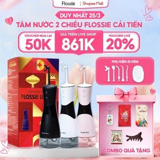 [GIÁ 828K TẠI LIVE SHOP] Tăm nước 2 chiều Flossie Ultra vòi phun 2 chiều đầu xoay 360 độ phù hợp người niềng răng, LIS