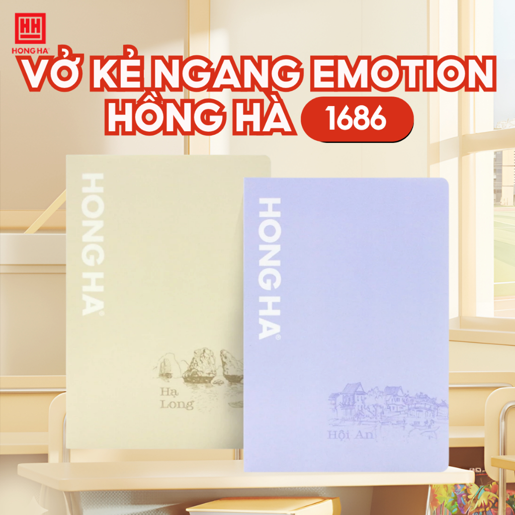 Vở Kẻ Ngang Hồng Hà 72 Trang Emotion - 1686