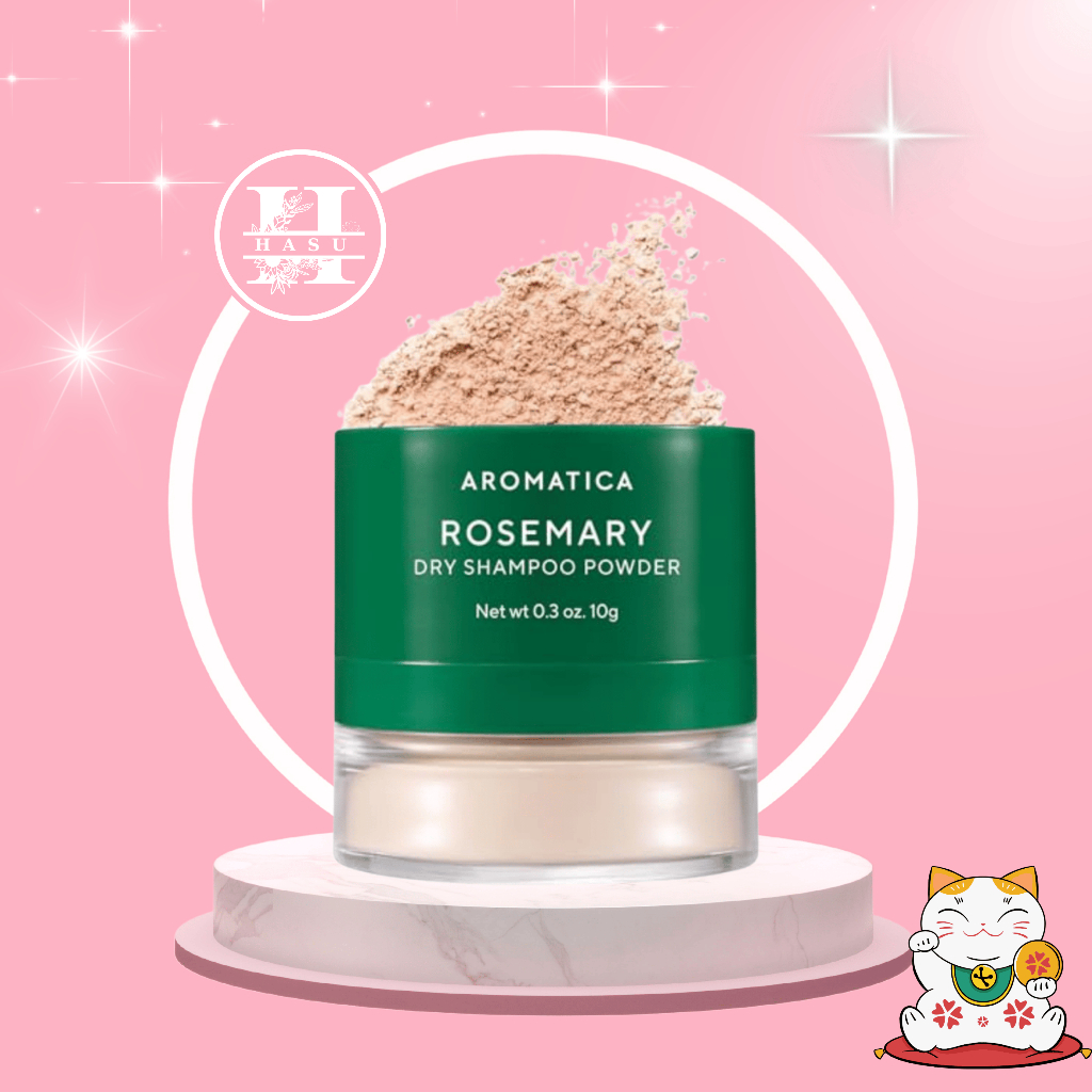 Phấn Gội Khô Hương Thảo Aromatica Rosemary Dry Shampoo Powder 10g
