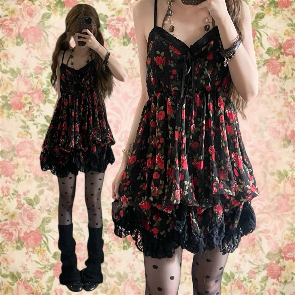 Đầm Nhật 2hand vải ghép/caro chất voan/xô/linen Axes femme, Liz Lisa. Morigirl/vintage/fairy/shoujo 