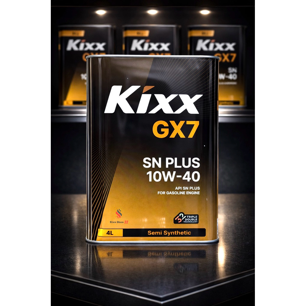 Kixx GX7 SN PLUS 10W40 (Can thiếc 4L) Semi Synthetic - Dầu Động Cơ Xăng Chất Lượng Cao