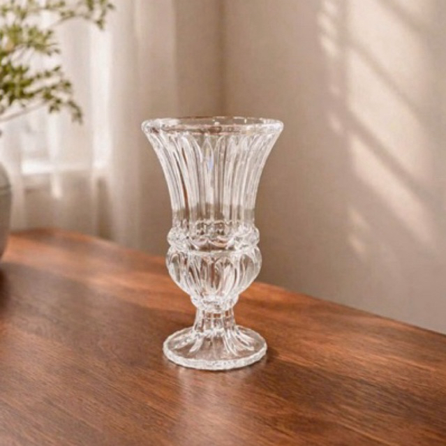 Bình Hoa Thuỷ Tinh CUP & VASE Chân Đế Cao- Mẫu Mới 2026 - Size Nhỏ Để Bàn - Sang Trọng Bắt Mắt - G23