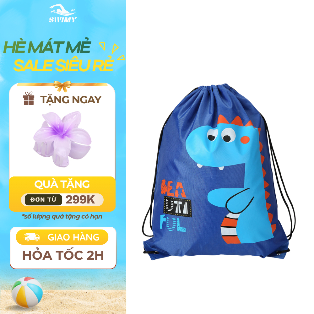 Túi vải dù chống thấm cho bé ,túi du lịch dây rút đa năng đựng đồ bơi, đi du lịch dã ngoại K043