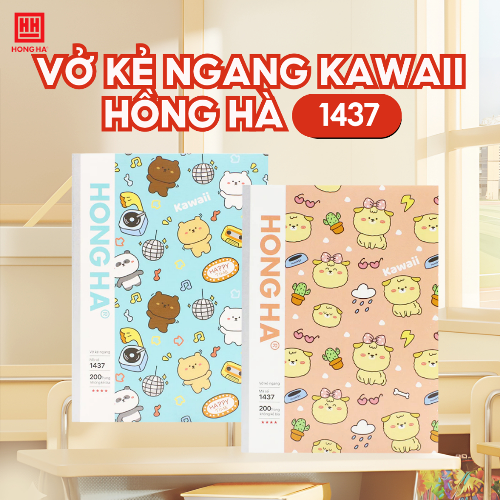 Vở Kẻ Ngang 200 Trang Study Kawaii - 1437