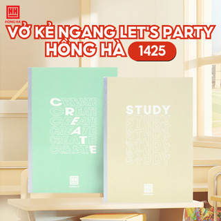Vở kẻ ngang hồng hà 120 trang let's party - 1425