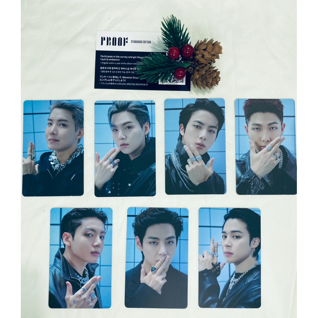 [OFFICIAL BTS’s CARD] Photocard A (Set 7) Album Proof - Standard Edition (RM-Jin-Suga-Jhope-Jimin-V-