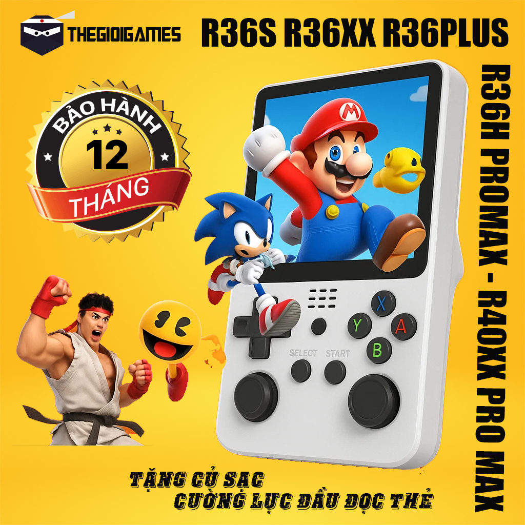 [Bảo Hành 12 Tháng] Máy Game R36S/ R36XX/ R36Plus/ R36H/ R36H ProMax/ R40XX ProMax Real Chính Hãng