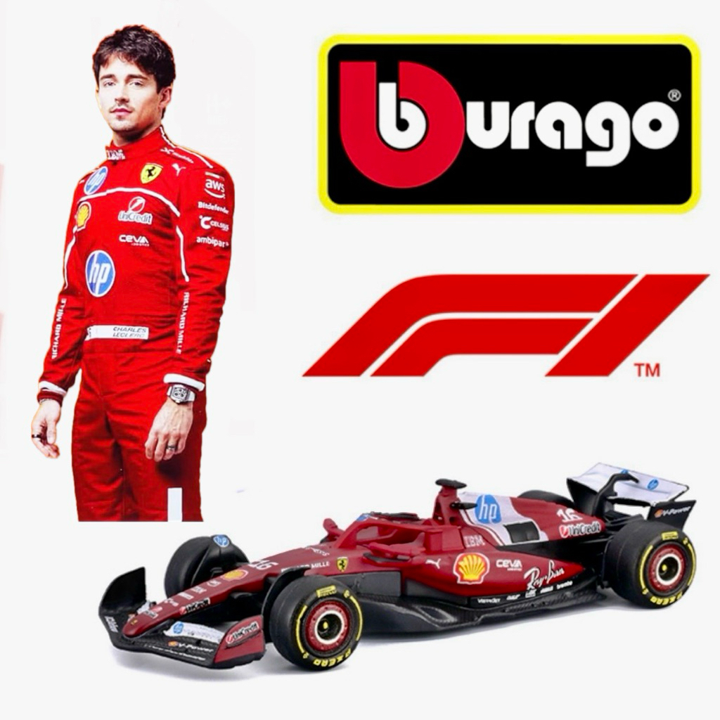 LOOSE Bburago 1:64 F1 2025 Scuderia Ferrari HP SF-25 #16 Charles Leclerc