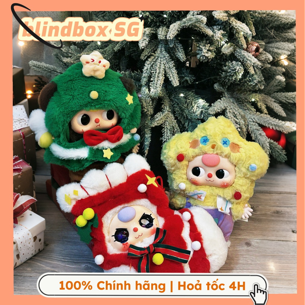 [CHÍNH HÃNG][HỎA TỐC] Gấu bông bé ba tuổi bb3 Migo 400% - Giáng sinh - Lilla zoo 600% Hộp Mù Blindbo