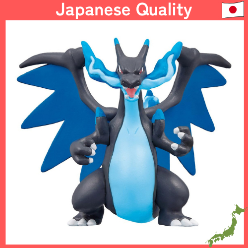 【Japan Quality】Takara Tomy Pokémon Moncolle Mega Charizard X Figure Official Pokémon Toy