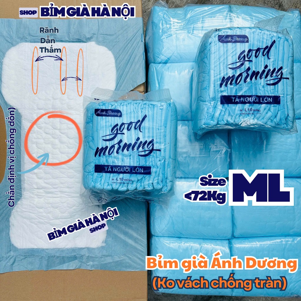 (Sỉ 100m) Bỉm già Good Morning Ánh Dương ML100 miếng tiết kiệm #goodmorning #good morning #ánh dương