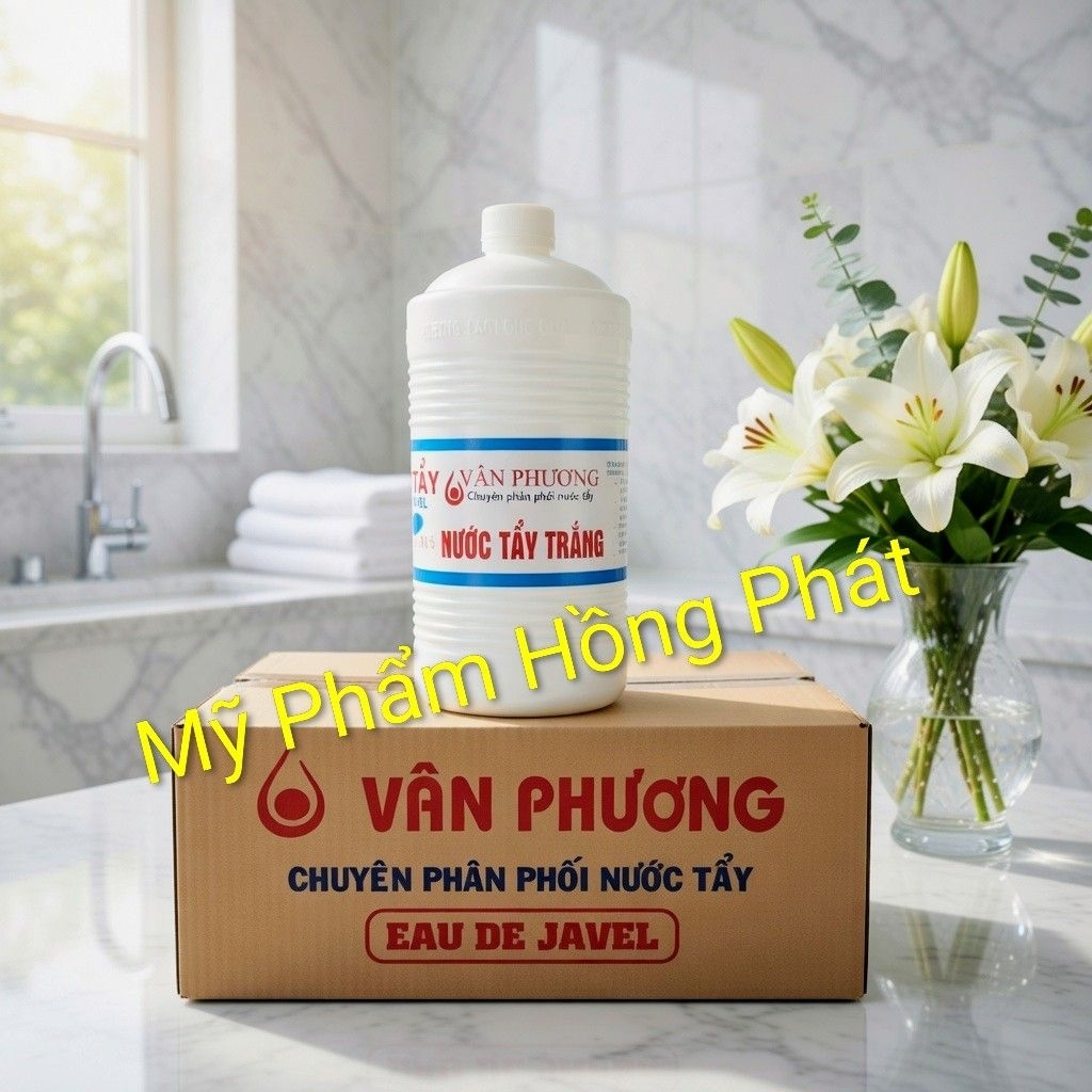 Nước Tẩy Trắng Javen VÂN PHƯƠNG 1L | Tẩy Trắng Quần Áo, Đánh Bay Vết Bẩn, Sát Trùng Khử Khuẩn Hiệu Q