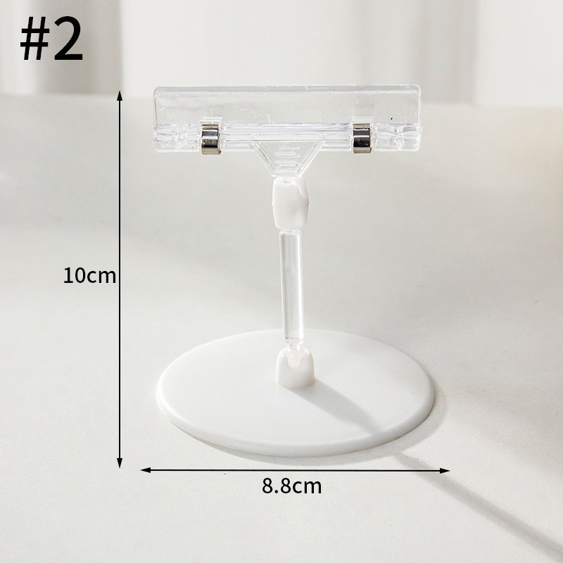 Chân kẹp wobbler để bàn, kẹp nhựa để kẹp tấm quảng cáo để bàn 4014