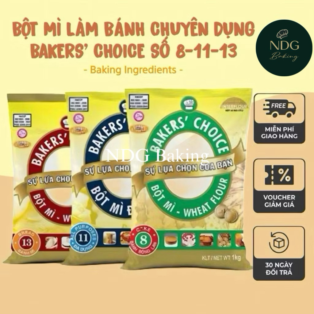 Bột Mì Baker Choice số 8-11-13 - Bột mì làm bánh chuyên dụng Baker Choice - Bột mì đa dụng