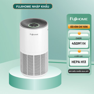 Máy lọc không khí FUJIHOME AP5GRAND CADR 450m3/H, điều khiển từ xa qua app, 4 cấp lọc siêu sạch