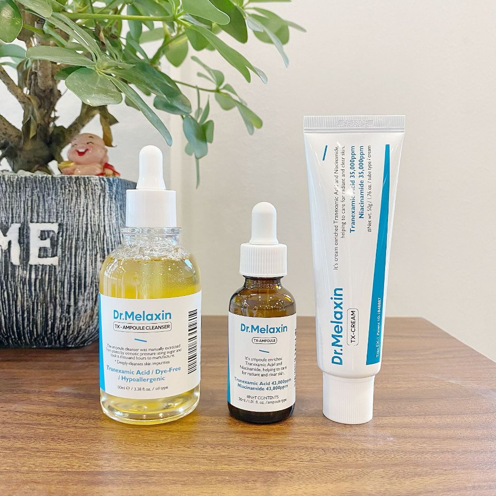 Dr Melaxin ,Combo Kem nám TX 50ML ,Serum nám TX 30ML ,Toner peeling 150ML,Dr Melaxin,ngừa nám sạm da