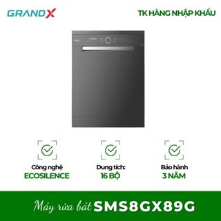 Máy Rửa Bát GrandX SMS8GX89G – Hoạt Động Êm Ái, Phù Hợp Gia Đình