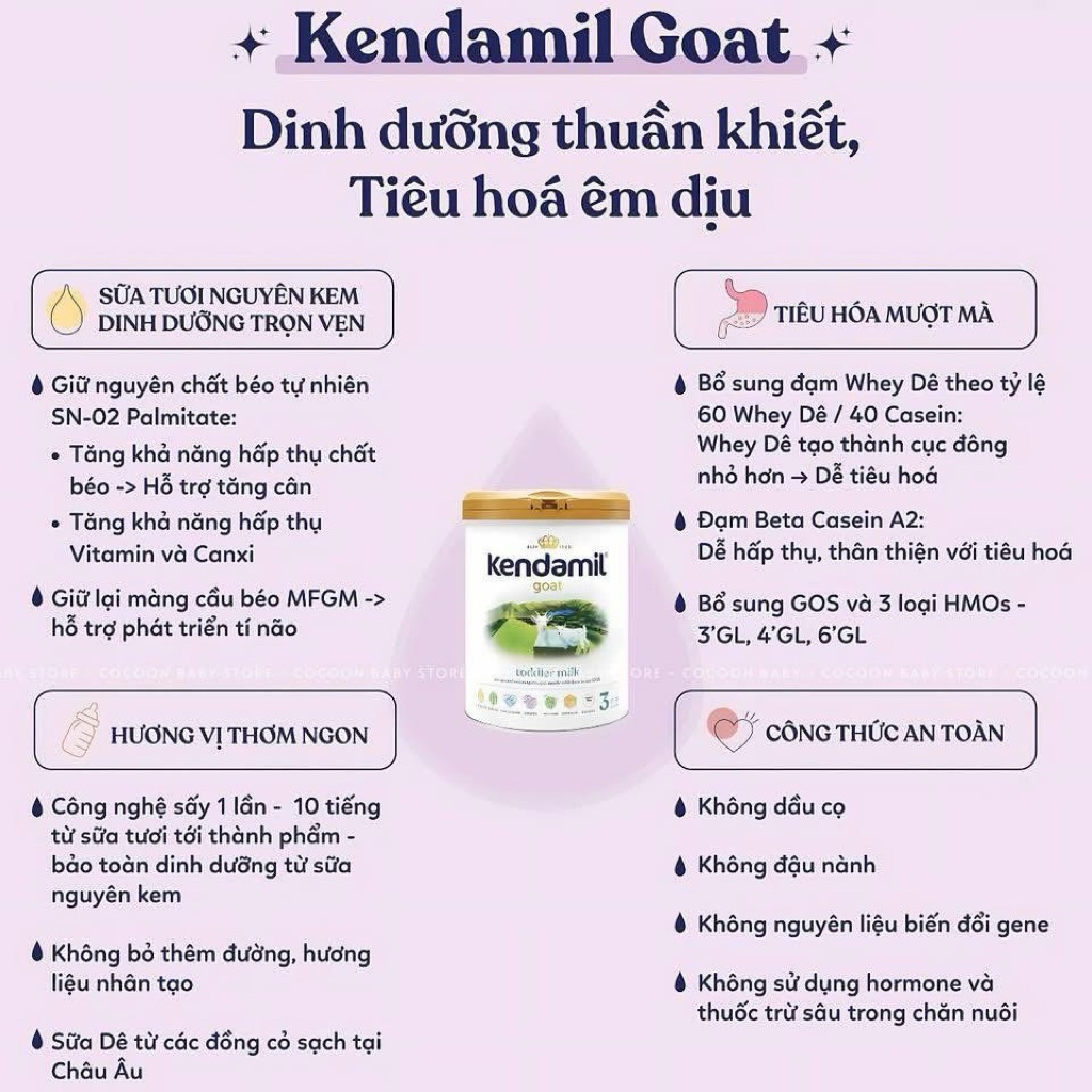 Sữa dê Kendamil Goat dê - 800g