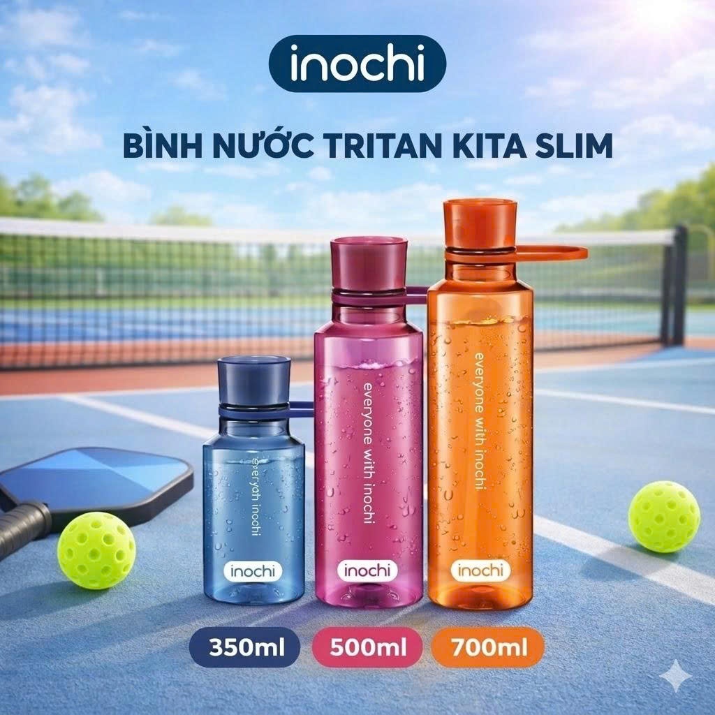 Bình nước Inochi - Kita Slim 350ml,500ml, 700ml nhiều màu