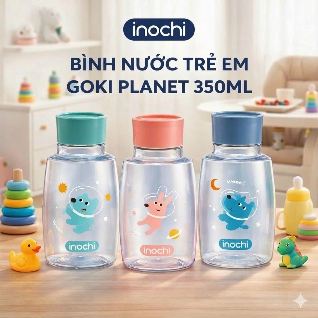 Bình nước Inochi - Goki Planet 350ml