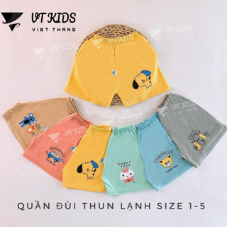 (Combo3-5)Quần đùi chục nhiều họa tiết vải thun lạnh mềm mịn cho bé